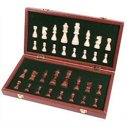 настольная игра "шахматы" кожаная коробка
