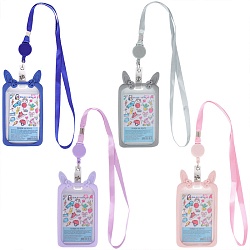 бейдж на ленте с рулеткой вертикальный 