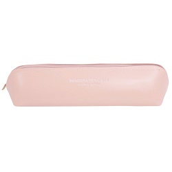 пенал на молнии кожзам (розовый)