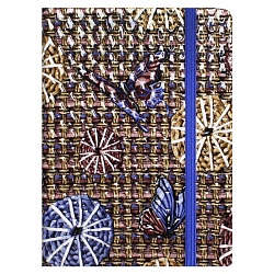 книжка  записная  а6 "darvish" обложка кож.зам с тиснением и рисунком на резинке