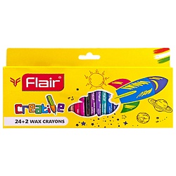 мелки восковые 24+2 цв. creative