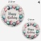 тарелка бумажная "happy birthday" 20шт.(d-18см*10шт+d-23см*10см) в наборе (5 видов)