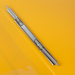 папка с пружинным скоросшивателем и карманом а4 жёлтая