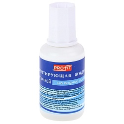 корректир. жидкость 10мл, 20гр, с кисточкой на водной основе