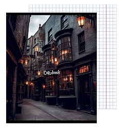 тетрадь  48л кл. "фрагменты волшебного мира" обложка софт-тач