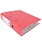 папка-регистратор 75мм а4 красный мрамор с окантовкой