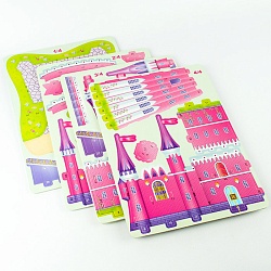 пазл 3d "розовый дворец 589-f" 29 элементов       