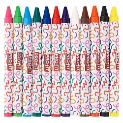 мелки восковые 12цв. "смышлёный котёнок"