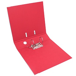 папка-регистратор  а4 7,5 см чёрная с красной  окантовкой