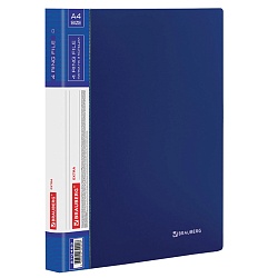 папка с 4-мя кольцами 25мм 0,7мм синяя