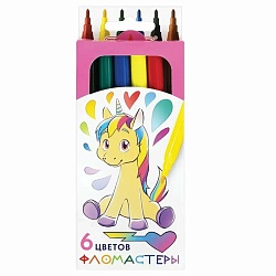 фломастеры  6цв "пифагор" "единорог"