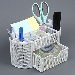 органайзер настольный металлический белый