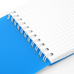 Блокнот 10*14см  60л пластиковая обложка ассорти на гребне