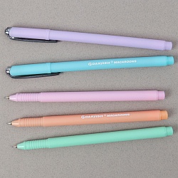 ручка шар. синяя macaroons