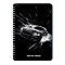 книжка записная  а5  40л. "авто на чёрном" на гребне