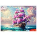 Пазлы  500 элементов Цветочный корабль
