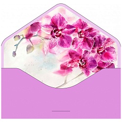 открытка-конверт для денег "бархатный"