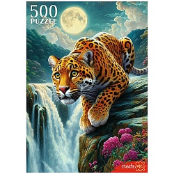 пазлы  500 элементов леопард и луна