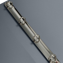 папка с 4-мя кольцами 25мм 500мкм серая