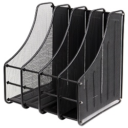 лоток вертикальный 4 отделения металлический 