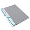 папка с пружинным скоросшивателем и карманом а4 серая