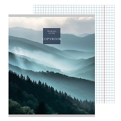 тетрадь  48л кл. "cold nature" обложка лён