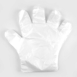 перчатки одноразовые полиэтиленовые 8мкм (100шт/уп) рб