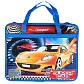 Папка детская с ручками А4 пласт. с рисунком на молнии Супер машина