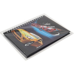 Блокнот 13*18 см 48л на спирали "Turbo Racing"