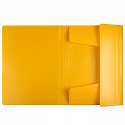 папка на резинке а4 "darvish" желтая толщина 0,5мм