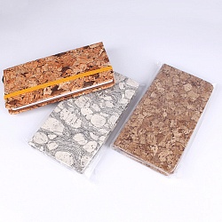 книжка  записная  8,5*16см "darvish" обложка "пробка" на резинке ассорти