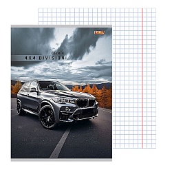 тетрадь  96л кл. "авто в горах" обложка цветная мелованная