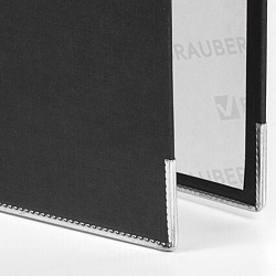 папка -регистратор а4 картон. с металл. окантовкой (чёрная) eco 7,5 см