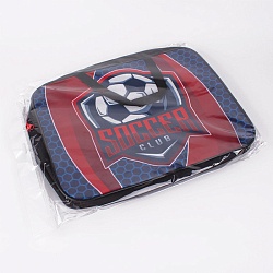 папка школьника а4 с ручками + твёрдое дно soccer печать на ткани