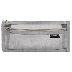 пенал на молнии серый