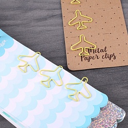 скрепки металлические "самолёт" цветн."darvish" 6шт/уп (набор)