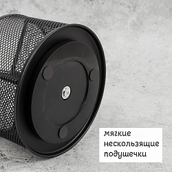 органайзер настольный металлический 5 отделений черный