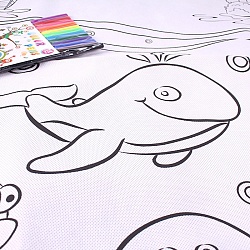 раскраска-коврик 80*80см +12цв.фломастеров,ассорти (уценка)