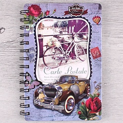 Блокнот  18,5*12см 60л на спирали с рисунком 3D "машинка"