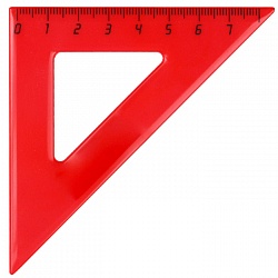 треугольник   7см 45° цветное ассорти