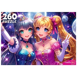 пазлы  260 элементов аниме-девушки на дискотеке