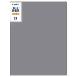 папка с 2-мя кольцами 25мм 700мкм серая