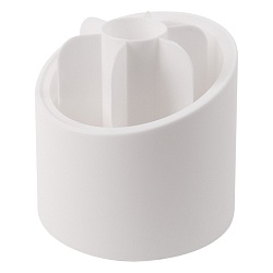 органайзер настольный пластиковый вращающийся 6 отделений  белый