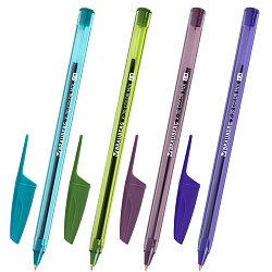 ручка шар. синяя brauberg x-30 color mix ассорти