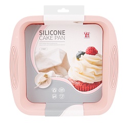 форма для запекания квадратная розовая