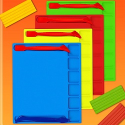 доска для лепки с выемками а5+2 стека  ассорти