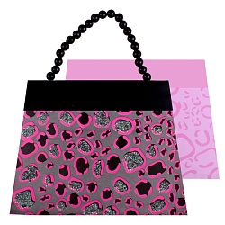 Блокнот-сумочка  8,5*12см 36 листов с леопардовым узором