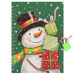 Блокнот 13*18 см 48л на спирали с замком Новый год