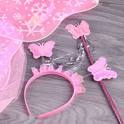 карнавальный набор "бабочка" 4 предмета (юбочка, волшебная палочка, ободок, крылышки)