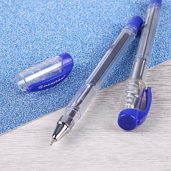 ручка шар. синяя "darvish" на масляной основе корпус прозрачный